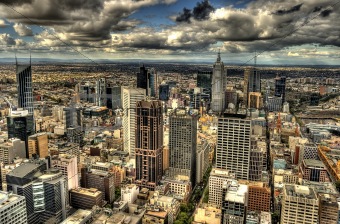 Melbourne cityscape in HDR