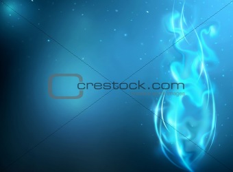 Abstract background with fantasy fire
