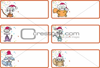 Jingle Cat Christmas Gift Tags