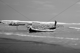 Fishing Boats and dunes