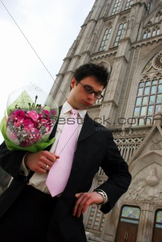 Nervous groom