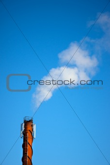 Smoke from a chimney