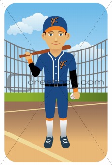 Sport Cartoons: Baseball Player