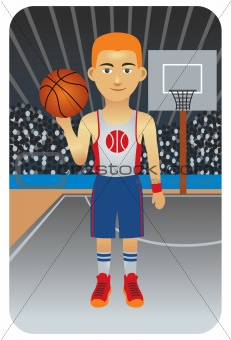 Sport Cartoons: Basketball Player