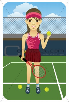Sport Cartoons: Tennis Player