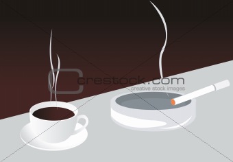 Coffee and cigarette