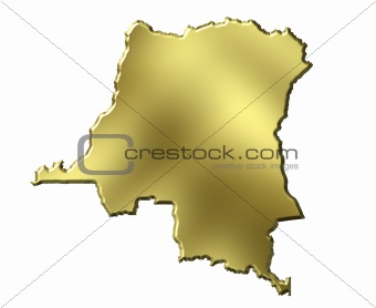 Congo the Democratic Republic of the, 3d Golden Map