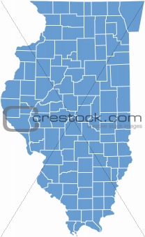 Illinois state map