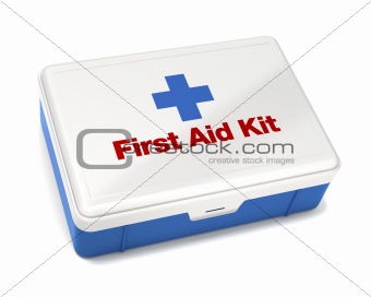 First Aid Kit Isolated on White