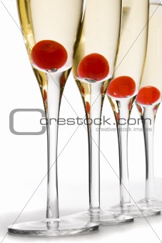 Cherry Champgane Cocktails