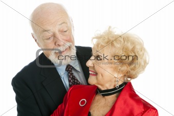 Senior Couple Flirting