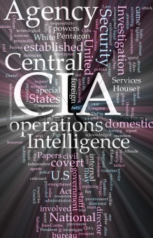 CIA Central Intelligence Agency glowing