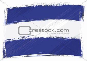 Grunge El Salvador flag