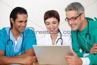 Group of doctors in a meeting 