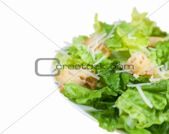 Side of Caesar Salad with Clipping Path