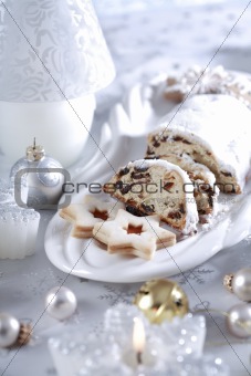 Christmas cake and cookies