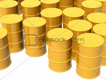Many tanks of yellow color
