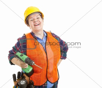 Construction Worker Loves Her Job