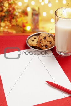 Blank children Christmas wish letter