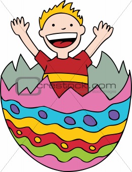 Child in Easter Egg