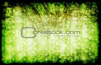 Green Grunge Style Vintage Background