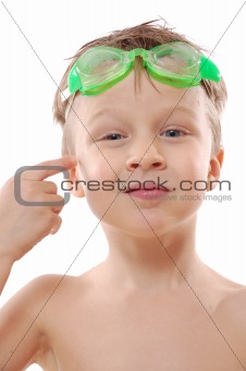 boy with goggles