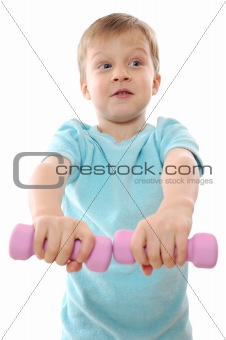 exercising child