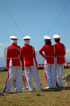 marching band members