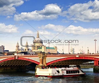 Blackfriars Bridge and St. Paul's Cathedral, London