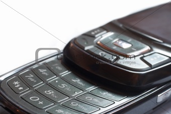 Close-up of a cellphone keyboard