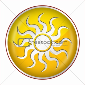 Sun Button yellow