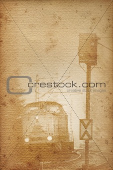 old railway paper