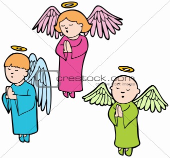 Angels praying
