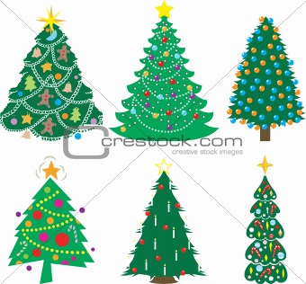 A Variety of Christmas Trees