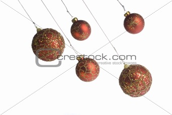 Christmas balls hanging