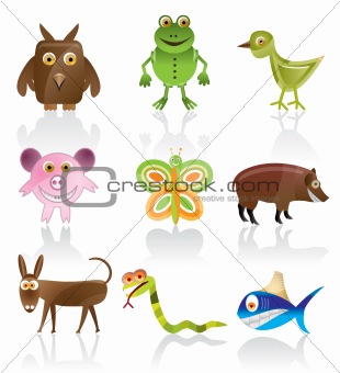 wild animal vector