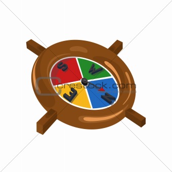 wooden  compass