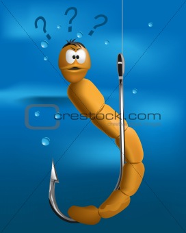 worm on the hook