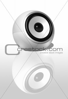 White speaker ball