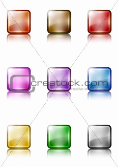 dark square web buttons