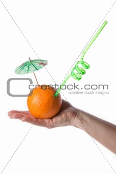 Orange juice and orange