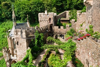Inner yard of old castle