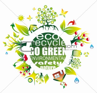 Environment and Eco Background for Green Flyers