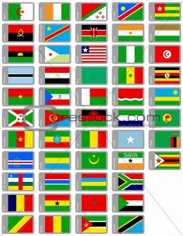 african flags collection