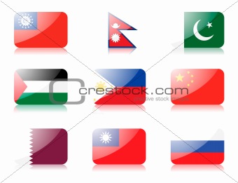Asian flags set 4