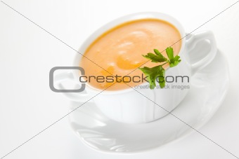 tasty Carrots puree with parsley 