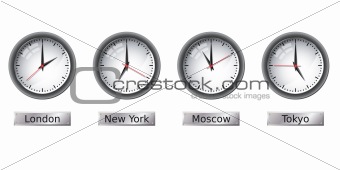 Time zone clocks