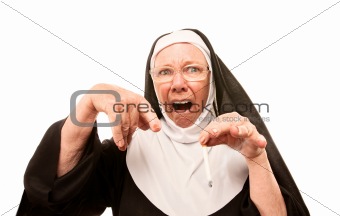Nun horrified by cigarette