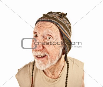 Senior Man in Knit Hat