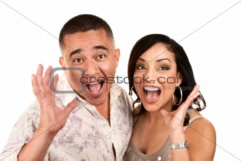 Laughing Hispanic Couple